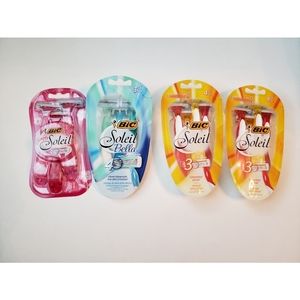 (4) BIC SOLEIL Women's Disposable Razors Bundle